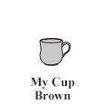 My Cup Brown (φ8.5cm H9cm)