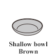 Shallow bowl Brown (φ21cm H4.5cm)