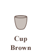 Cup Brown (φ8cm H8.5cm)