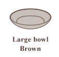 Large bowl Brown (φ26cm H6.5cm)