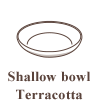 Shallow bowl Terracotta (φ21cm H4.5cm)