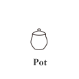 Pot (φ8cm H8.5cm [a lid exclude.])