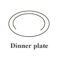 Dinner plate (φ27cm H2.5cm)